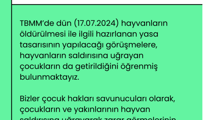 Çocukları Araçsallaştırmayın, Barış İçinde Yaşamaları İçin Destekleyin!