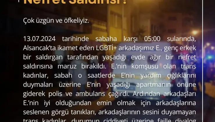 Alsancak’ta Nefret Saldırısı: LGBTI+ Birey Hedef Alındı