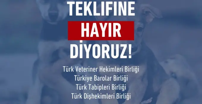 Sağlık ve Hukuk Meslek Birliklerinden Ortak Çağrı: Hayvan Haklarını Korumak İçin Kanun Teklifine Hayır!