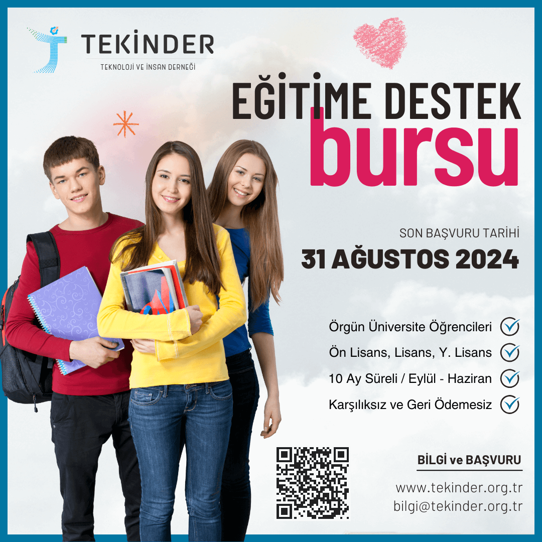 Teknoloji ve İnsan Derneği’nden Burs Başvuruları Başladı