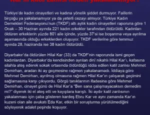Diyarbakır’da Öldürülen Hilal Kar’ın Katil Zanlısı Neden Hala Yakalanamadı?