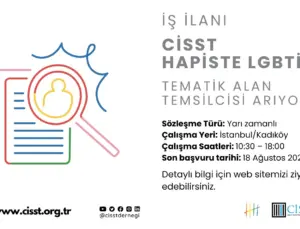 CİSST Hapiste LGBTİ+ Tematik Alan Temsilcisi Arıyor!