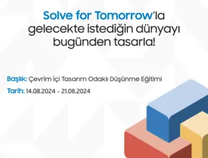 Solve For Tomorrow: Gençlere Ücretsiz Tasarım Odaklı Düşünme Eğitimi