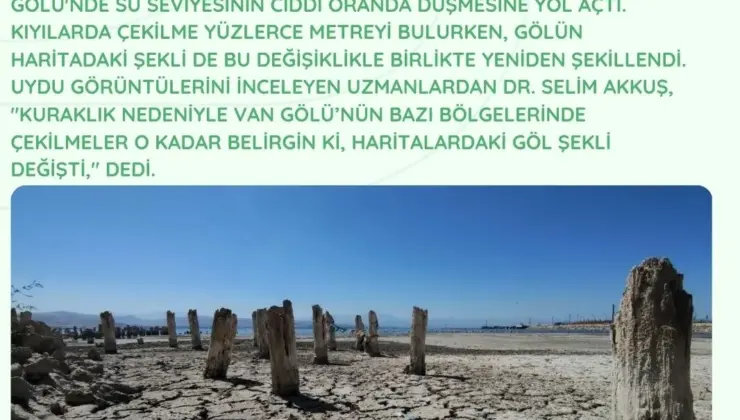 Van Gölü İklim Krizi Nedeniyle Küçülüyor