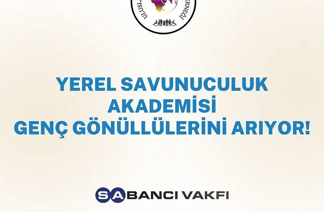 Yerel Savunuculuk Akademisi Gönüllü Gençlerini Arıyor!
