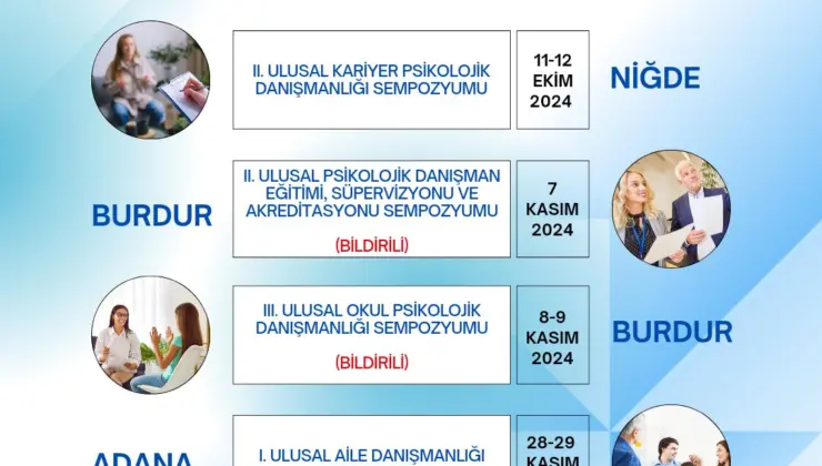Ulusal Psikolojik Danışmanlık Sempozyumları Başlıyor!