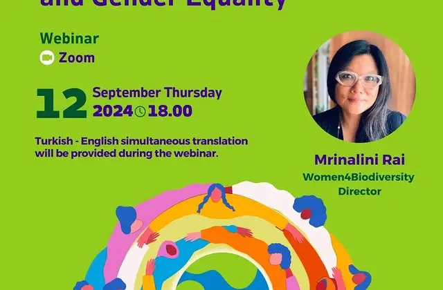 “Biyoçeşitlilik ve Toplumsal Cinsiyet Eşitliği” Webinarı İçin Kayıtlar Başladı!