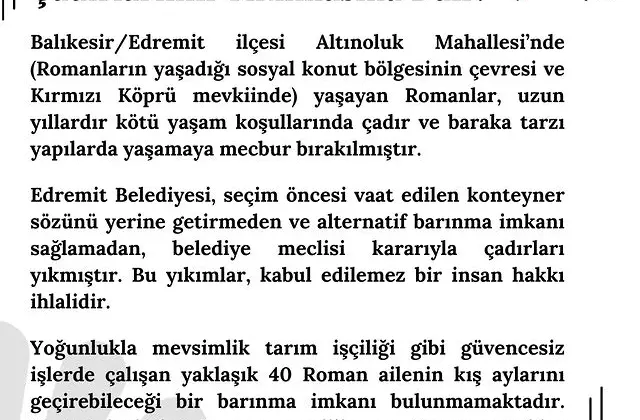 Barınma Hakkı İhlal Ediliyor!