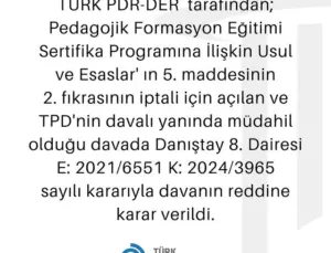 Psikoloji Mezunlarına Formasyon Yolu Açıldı!