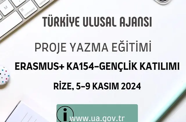 KA154 Gençlik Katılımı Proje Yazma Eğitimi Rize’de Düzenlenecek