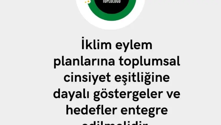 İklim Eylem Planlarına Toplumsal Cinsiyet Eşitliği Göstergeleri Eklenmeli