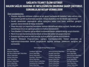 Sağlıkta Ticaret Ölüm Getirdi!