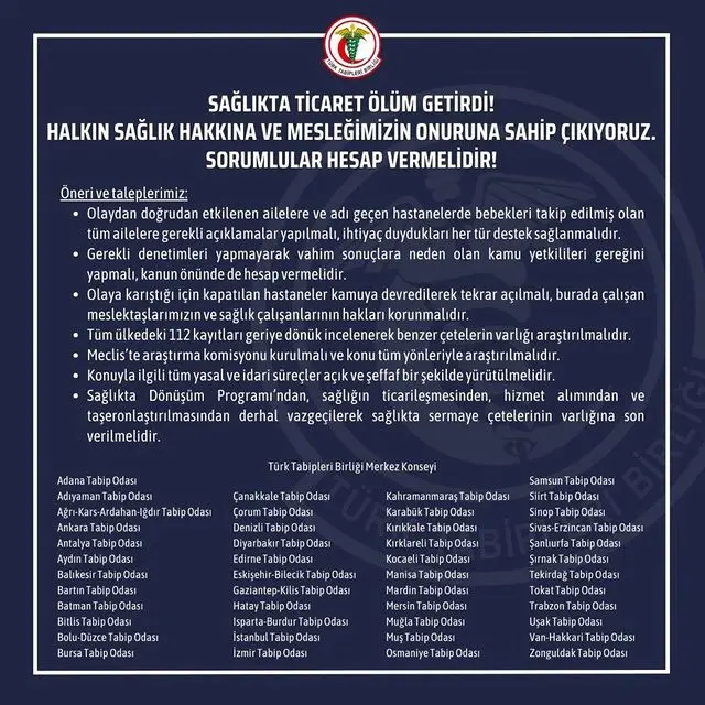 Sağlıkta Ticaret Ölüm Getirdi!
