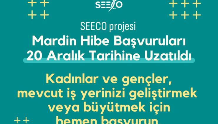 SEECO Projesi Sosyal Girişimcilik Hibe Başvuruları Uzatıldı