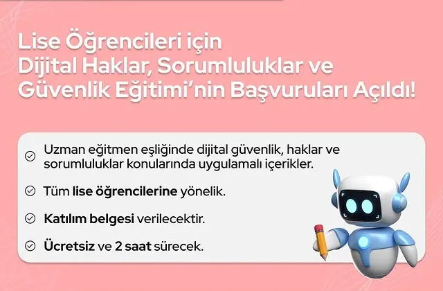 Lise Öğrencileri için Dijital Haklar ve Güvenlik Eğitimi