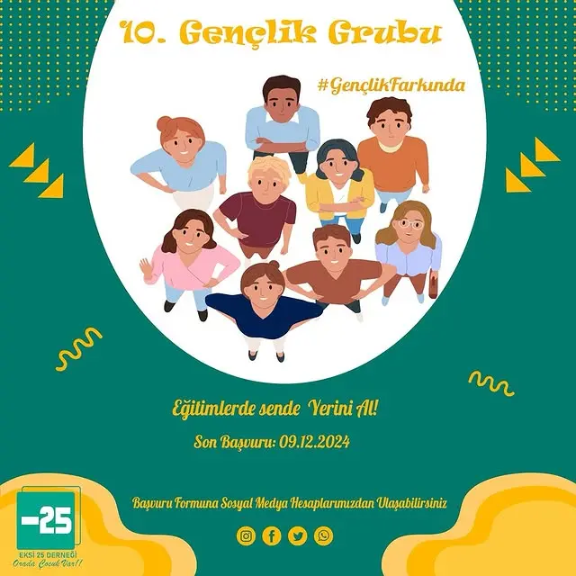 Eksi 25 Derneği Gençlik Grubu: 10. Dönem Katılımcılarını Arıyor!