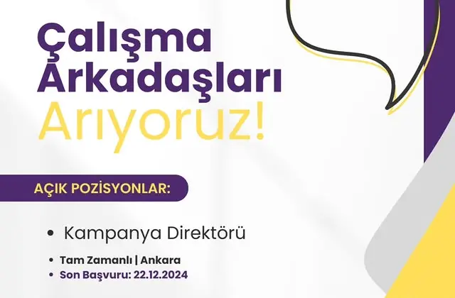 Tütünsüz Çocuklar Kampanyası İçin Kampanya Direktörü Aranıyor