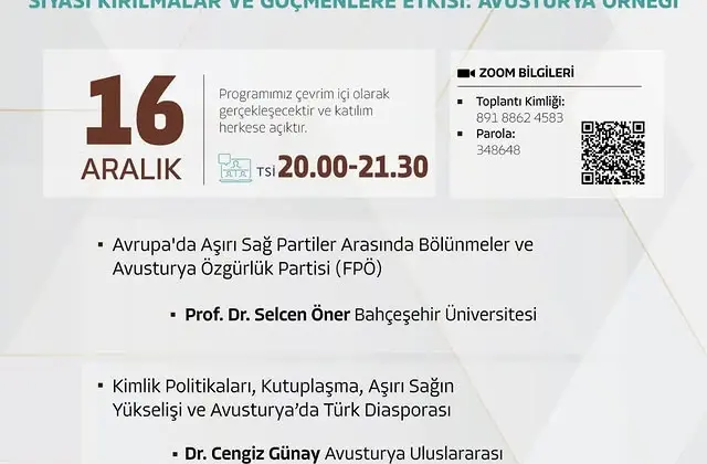 “Avrupa’da Krizler” Webinar Serisi: Aşırı Sağ ve Göçmenlere Etkisi Tartışılıyor