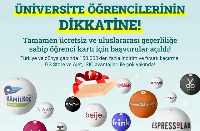 Ücretsiz ISIC Kart Fırsatı: Global Avantajlar Öğrencilerle Buluşuyor!