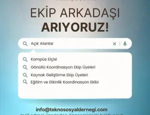 TeknoSosyal Derneği Yeni Ekip Arkadaşlarını Arıyor