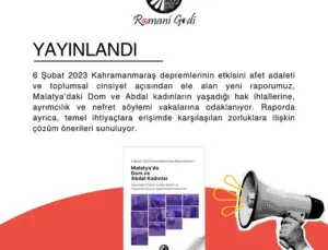 Malatya’da Dom ve Abdal Kadınların Depremle Mücadelesi