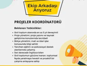 Biriz Derneği Projeler Koordinatörü Arıyor