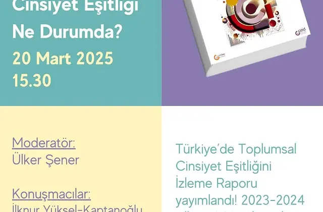CEİDizler Projesi Kapsamında “Türkiye’de Toplumsal Cinsiyet Eşitliğini İzleme Raporu” Konuşulacak