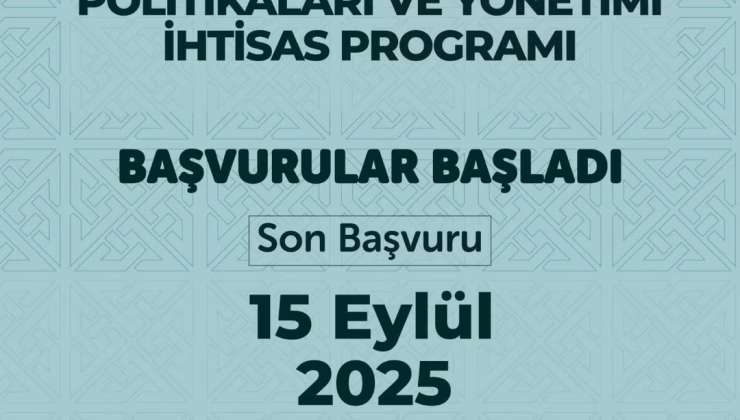 Göç Politikaları ve Yönetimi İhtisas Programı Başvuruları Başladı