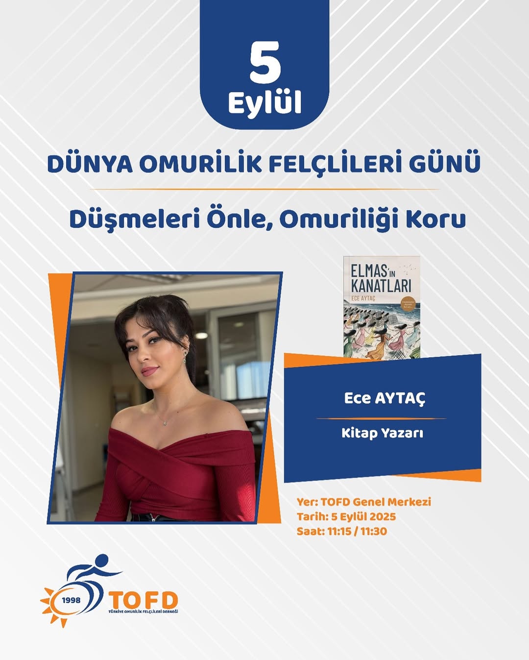 5 Eylül Dünya Omurilik Felçlileri Günü: Düşmeleri Önle, Omuriliği Koru
