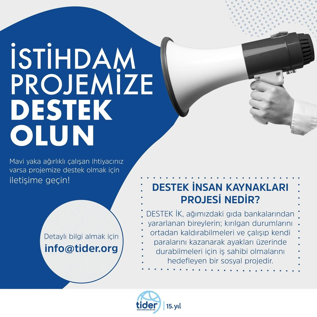 TİDER, Gıda Bankacılığı Ağından İstihdama Köprü: 1 Milyondan Fazla Aileye Destek