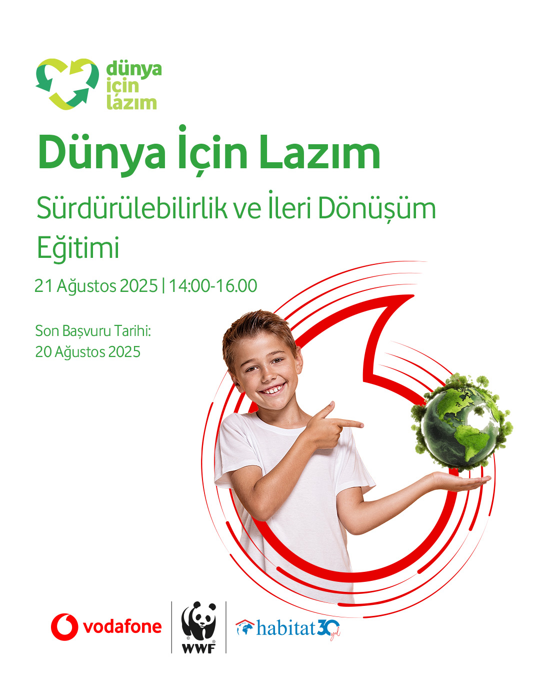 “Dünya İçin Lazım” Projesi Kapsamında Çocuklar İçin Çevrim İçi Çevre Eğitimleri Başlıyor
