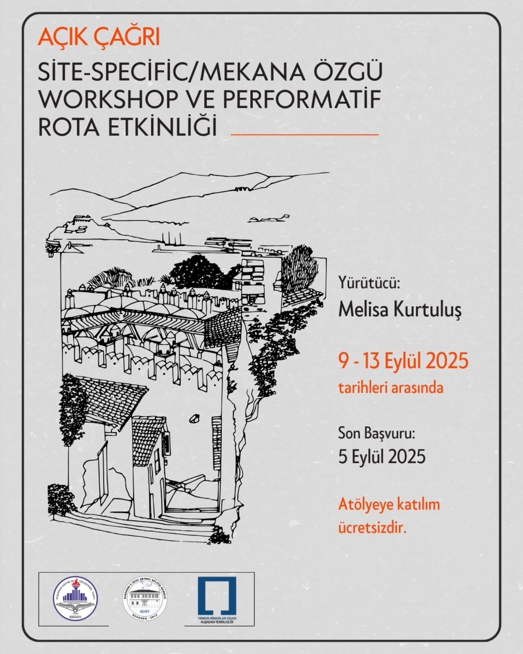 Kuşadası’nda Mekâna Özgü Workshop ve Performatif Rota Etkinliği Başlıyor!