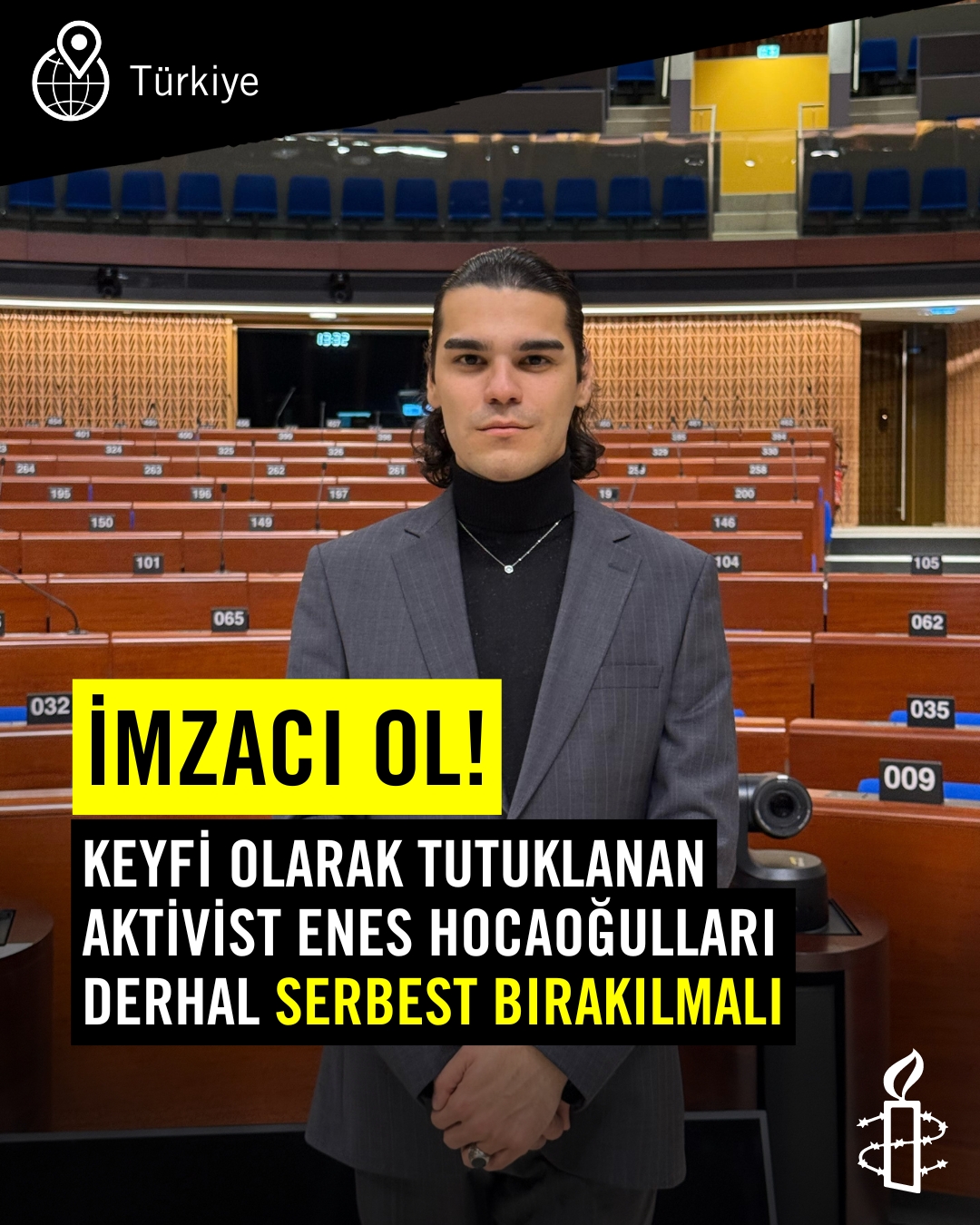 Keyfi Olarak Tutuklanan Aktivist Enes Hocaoğulları Derhal Serbest Bırakılsın