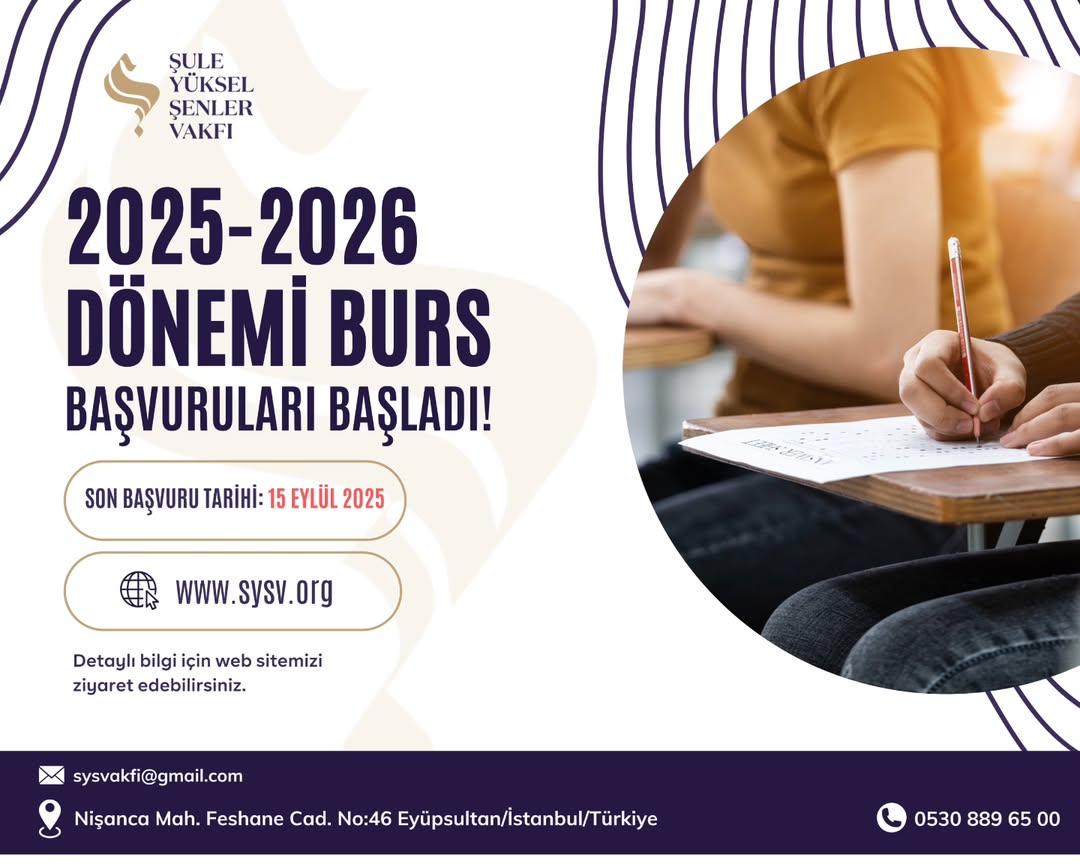 Şule Yüksel Şenler Vakfı’ndan Öğrencilere 9 Aylık Burs Desteği