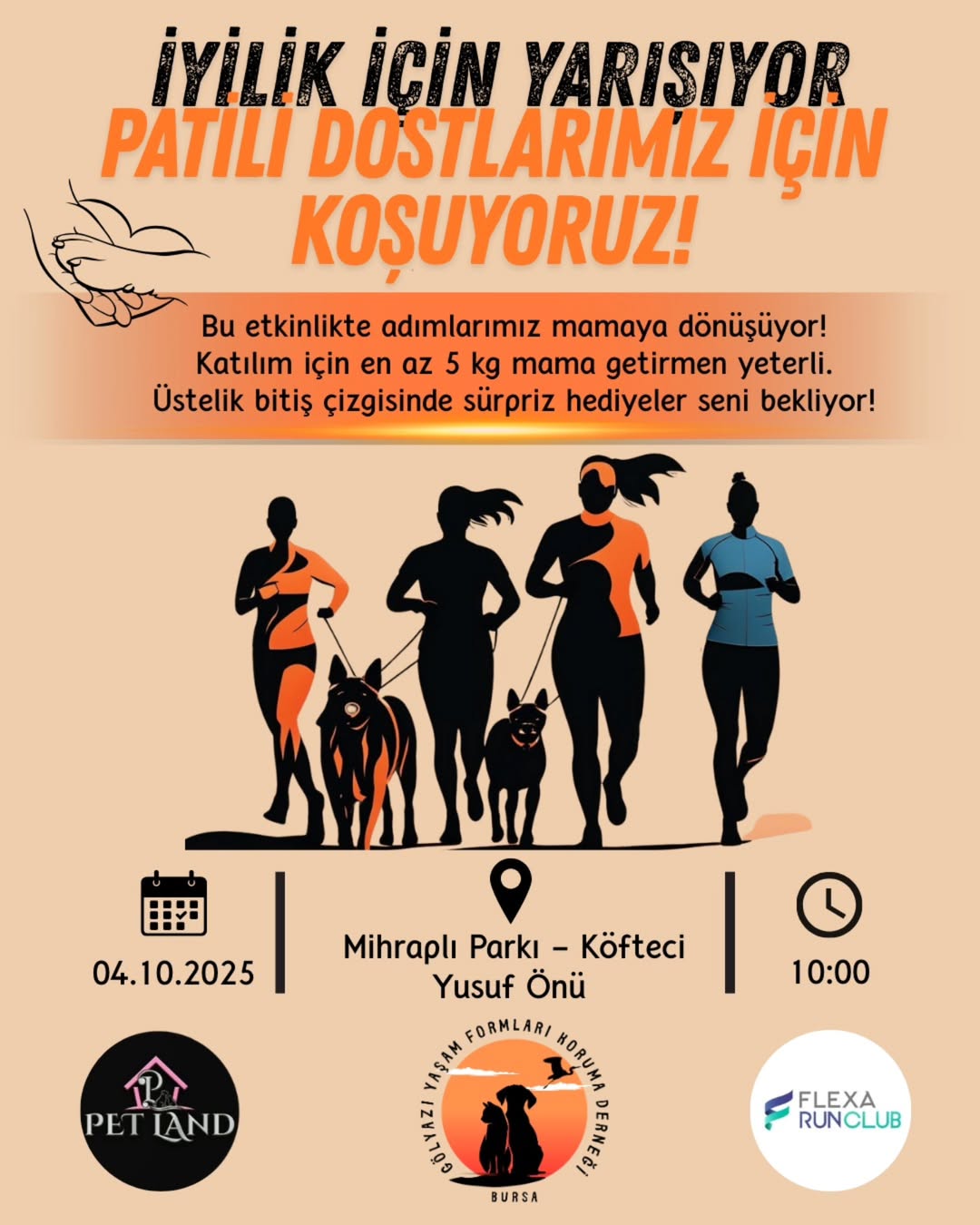 4 Ekim Hayvanları Koruma Günü’nde Patili Dostlarımız İçin İyilik Koşusu