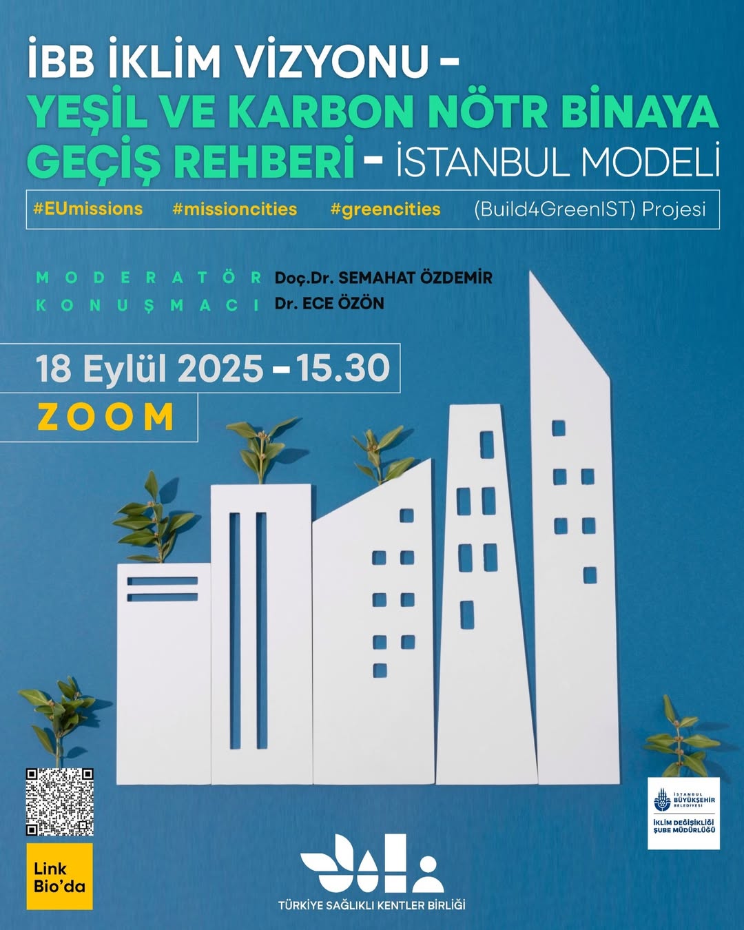 İBB’den Yeşil ve Karbon Nötr Binalara Geçiş Rehberi İçin Webinar