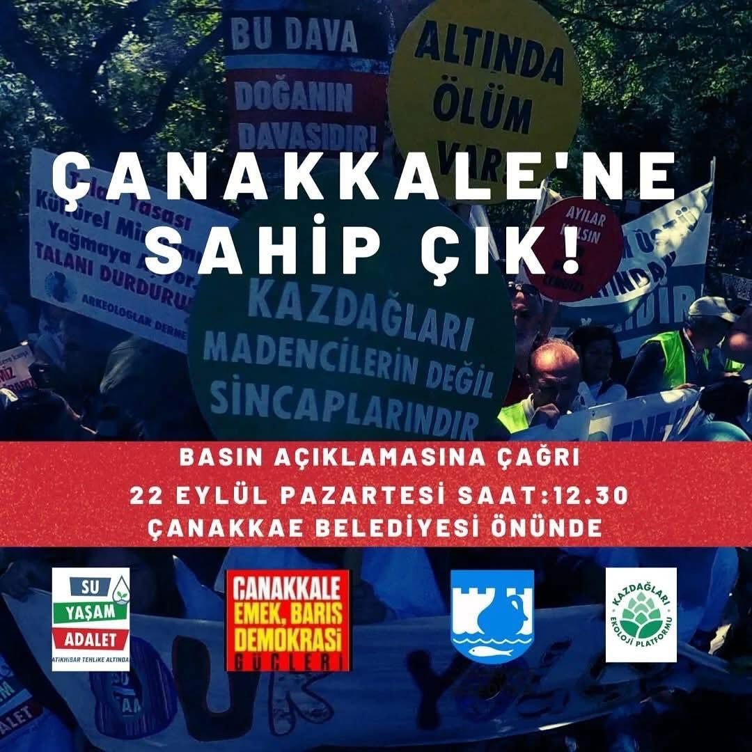 Kazdağı Koruma Derneği’nden Basın Açıklamasına Çağrı