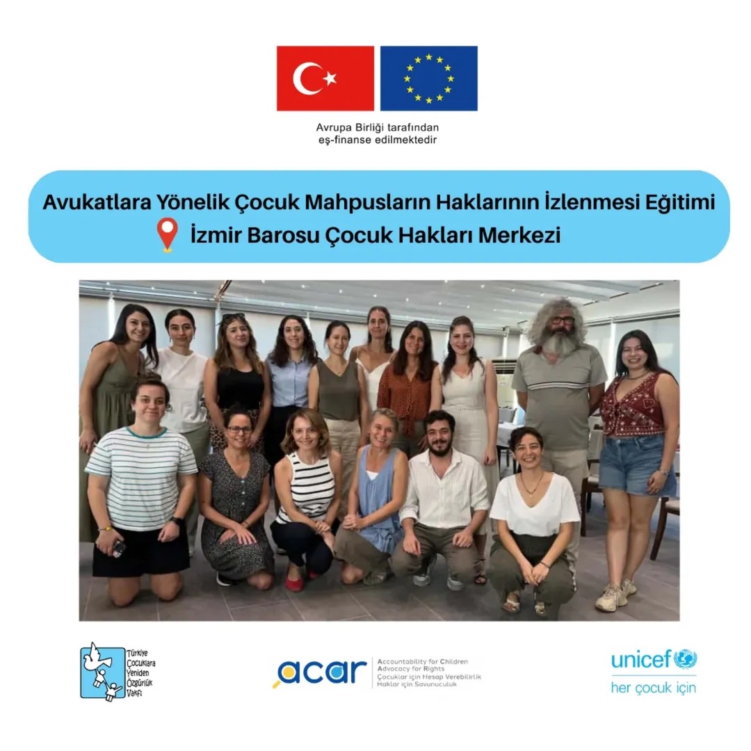 Türkiye Çocuklara Yeniden Özgürlük Vakfı İzmir’de Çocuk Mahpusların Haklarını Görüştü