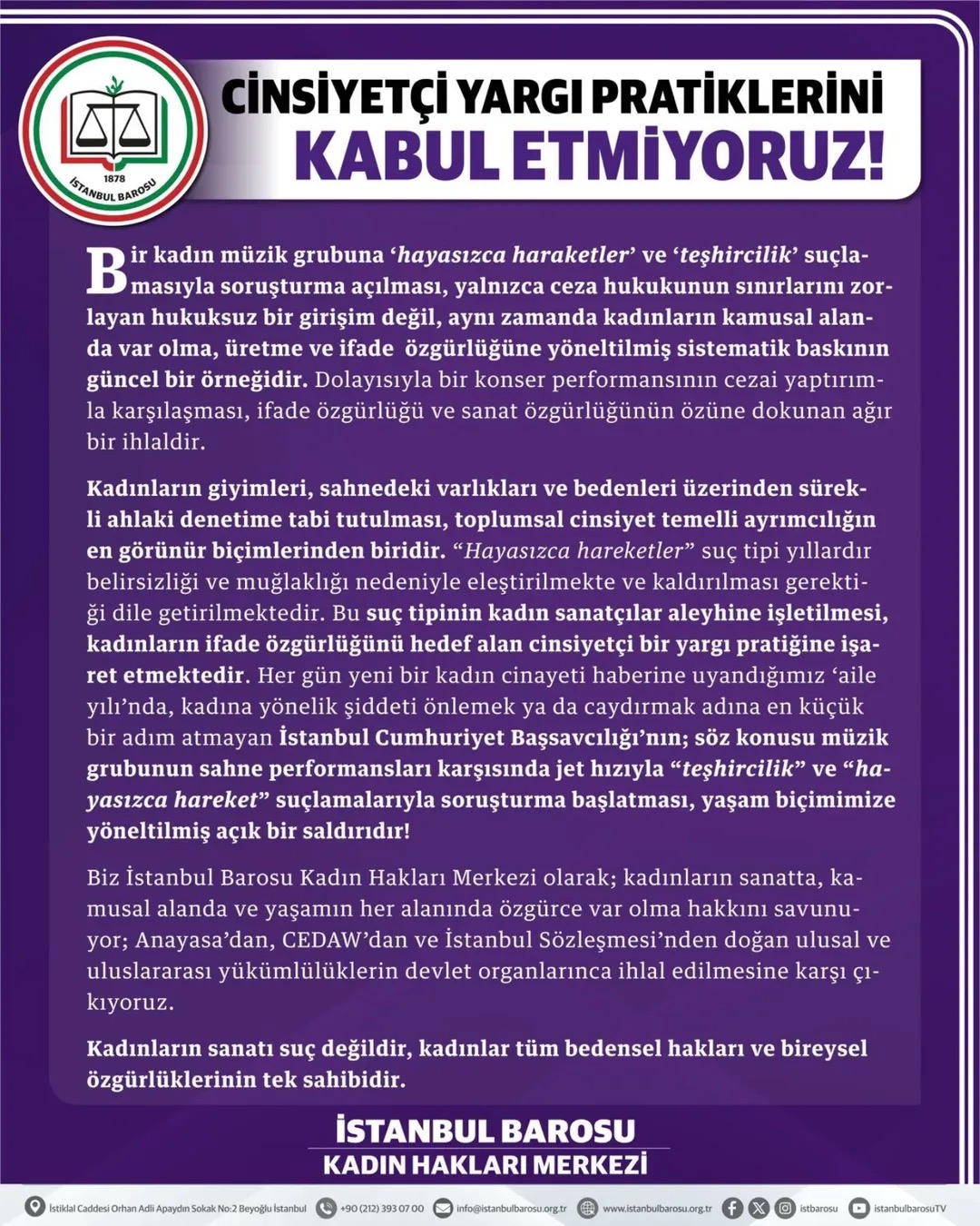 Manifest Grubu Hakkında Açılan Soruşturmaya Tepki