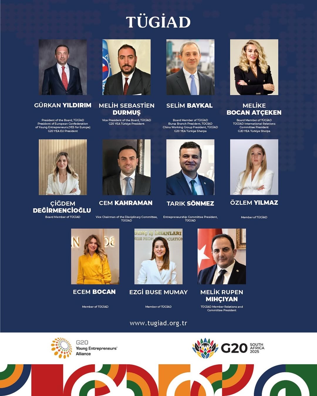 TÜGİAD Heyeti Güney Afrika’da G20 Genç Girişimciler Zirvesi’nde
