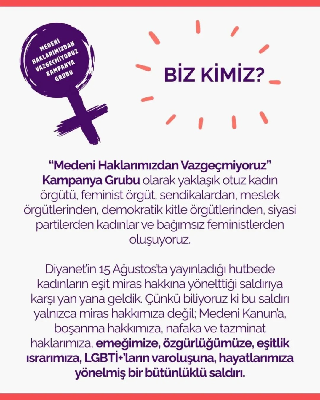 Kadınlardan Ortak Çağrı: “Medeni Haklarımızdan Asla Vazgeçmiyoruz”
