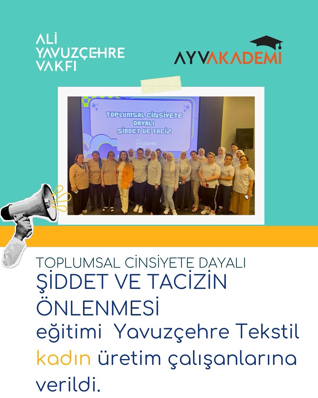 Denizli’de Kadın Çalışanlara Toplumsal Cinsiyete Dayalı Şiddet ve Tacizin Önlenmesi Eğitimi