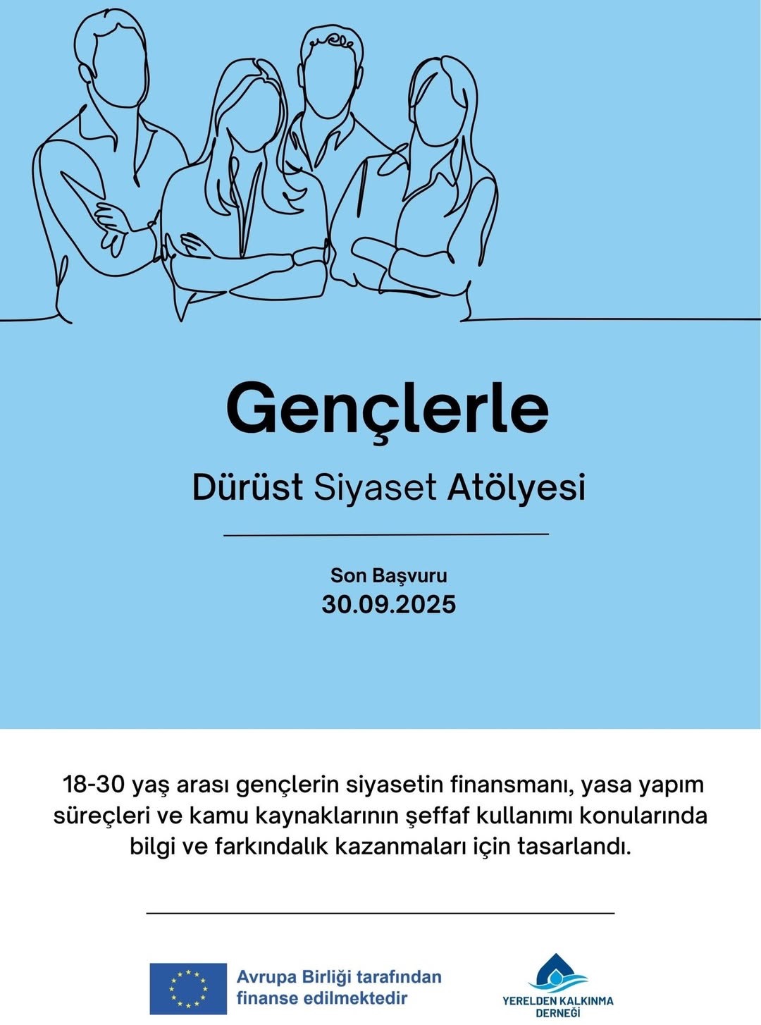Gençlerle Dürüst Siyaset Atölyesi İçin Başvurular Başladı