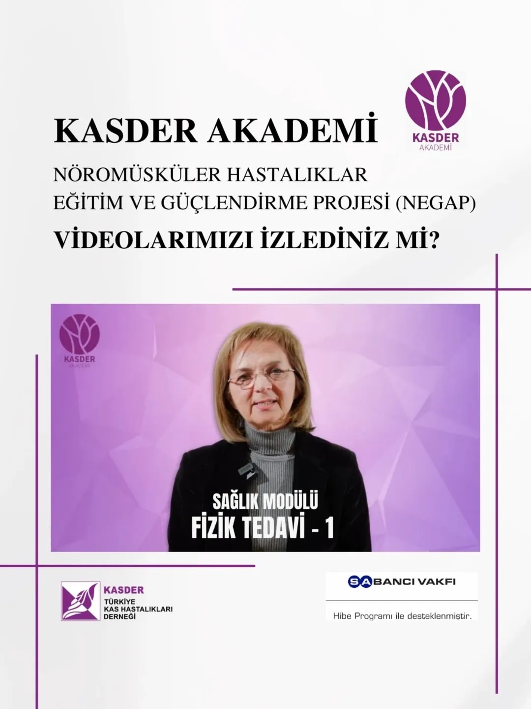 KASDER’den Kas Hastalıkları İçin Fizyoterapi Serisi