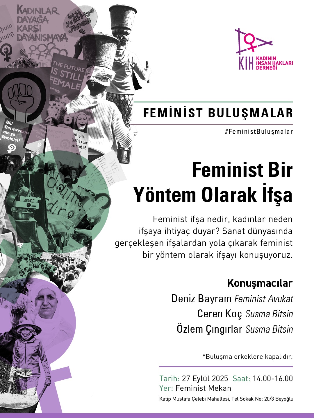 Kadının İnsan Hakları Derneği’nden Feminist İfşa Buluşması