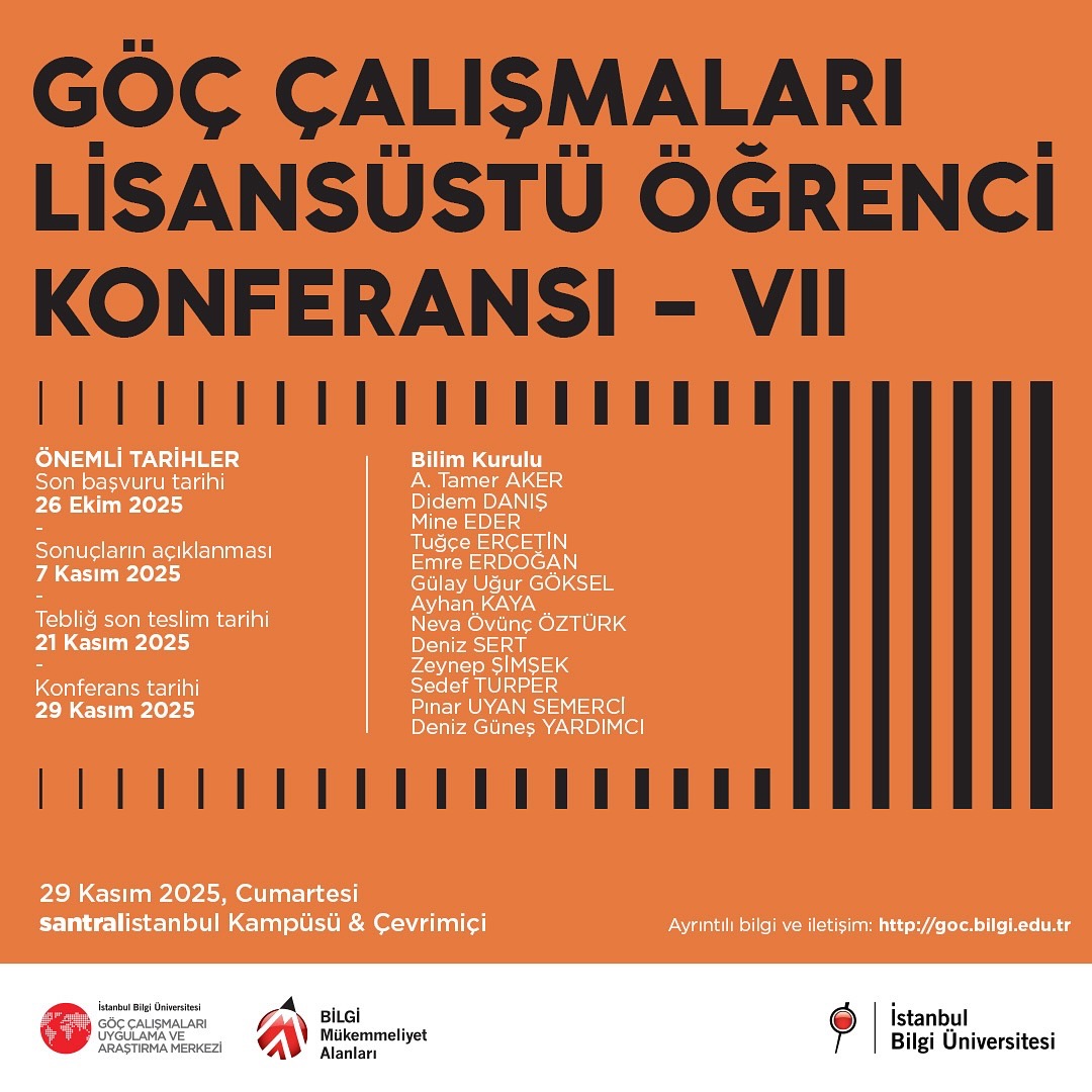 Göç Çalışmaları Lisansüstü Konferansı 29 Kasım’da İstanbul’da Gerçekleşecek