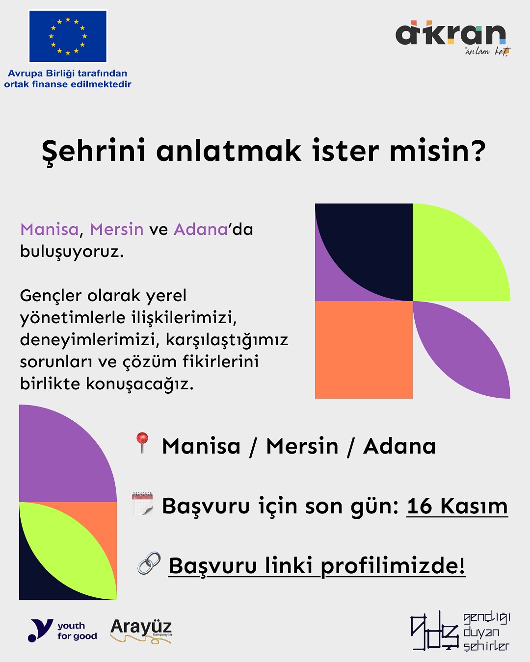 “Gençliği Duyan Şehirler” Başlıyor