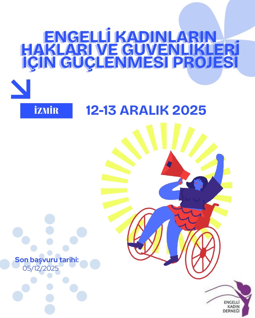 Engelli Kadınların Hakları ve Güvenliği İçin İzmir’de Atölye Programı Düzenleniyor