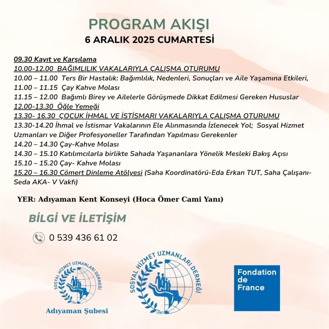 Bağımlılık ve Çocuk İhmal-İstismarı Atölyesi Adıyaman’da Düzenleniyor 2 590406270 18184462789352736 8809084198468153368 n.heic