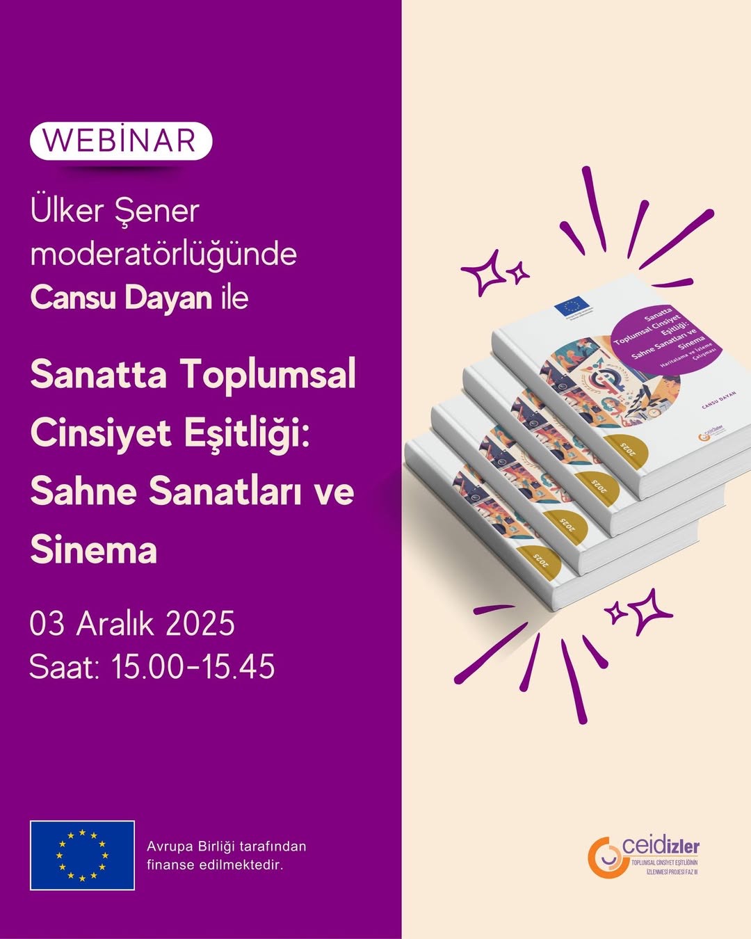 Sanatta Toplumsal Cinsiyet Eşitliği Webinarı